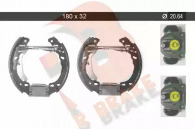 R BRAKE 79rbkt0010 -  Комплект тормозных колодок